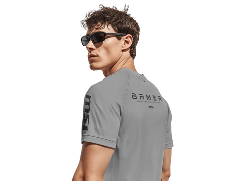 Gamer Series Wicking Raglan T-shirt Light Gray - Rozmiar L