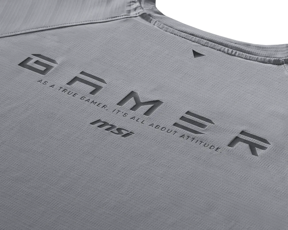 Gamer Series Wicking Raglan T-shirt Light Gray - Rozmiar M