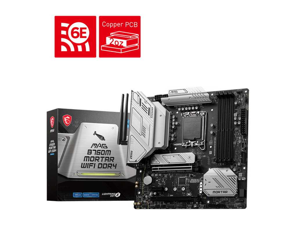 MSI MAG B760M MORTAR WIFI DDR4 ＋ 13500 MAG B760M MORTAR WIFI DDR4 – Sklep online MSI | Oficjalny sklep
