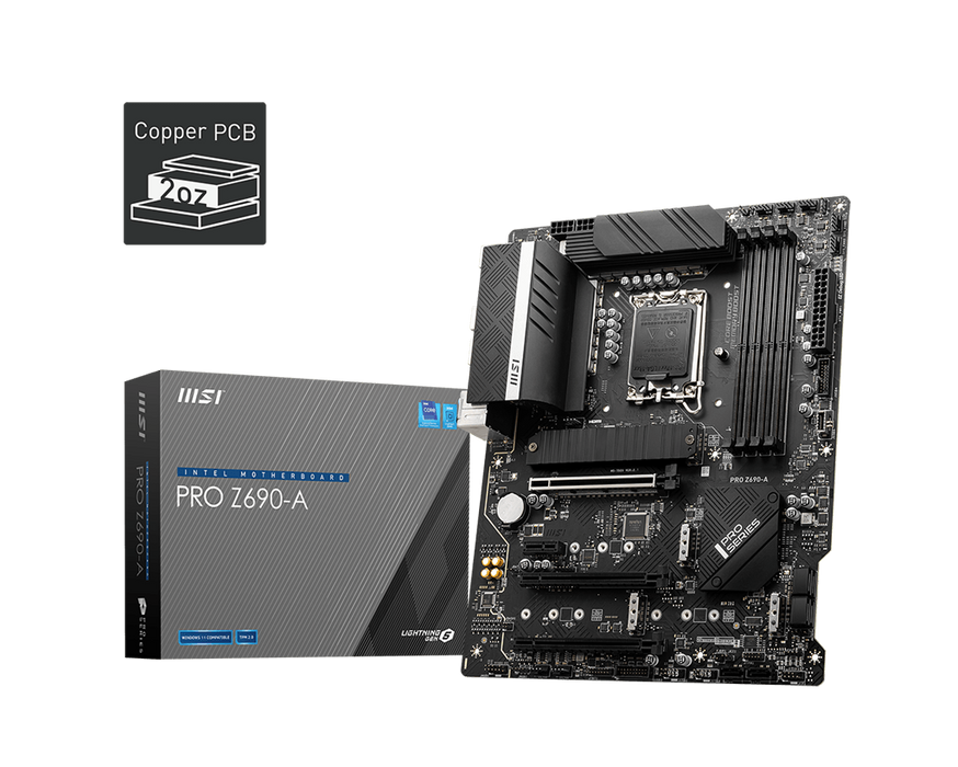 PRO Z690-A | Obsługa pamięci DDR5, PCIe Gen 5